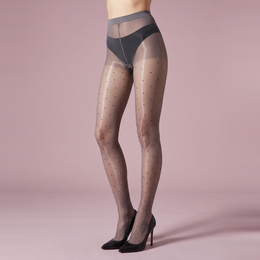 Unisex Glossy Tights with Polka Dots, product photograph