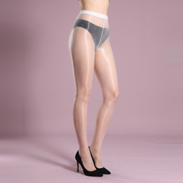 Unisex Glossy Tights with Pearl-Dot Pattern, product photograph
