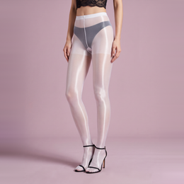Unisex Glossy Tights with Toe Loops, product photograph