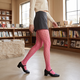 FRILLORA SW195 hosiery in a styled indoor setting