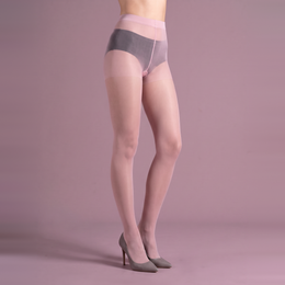 Women's Matte Tights with a Narrow Waistband, product photograph