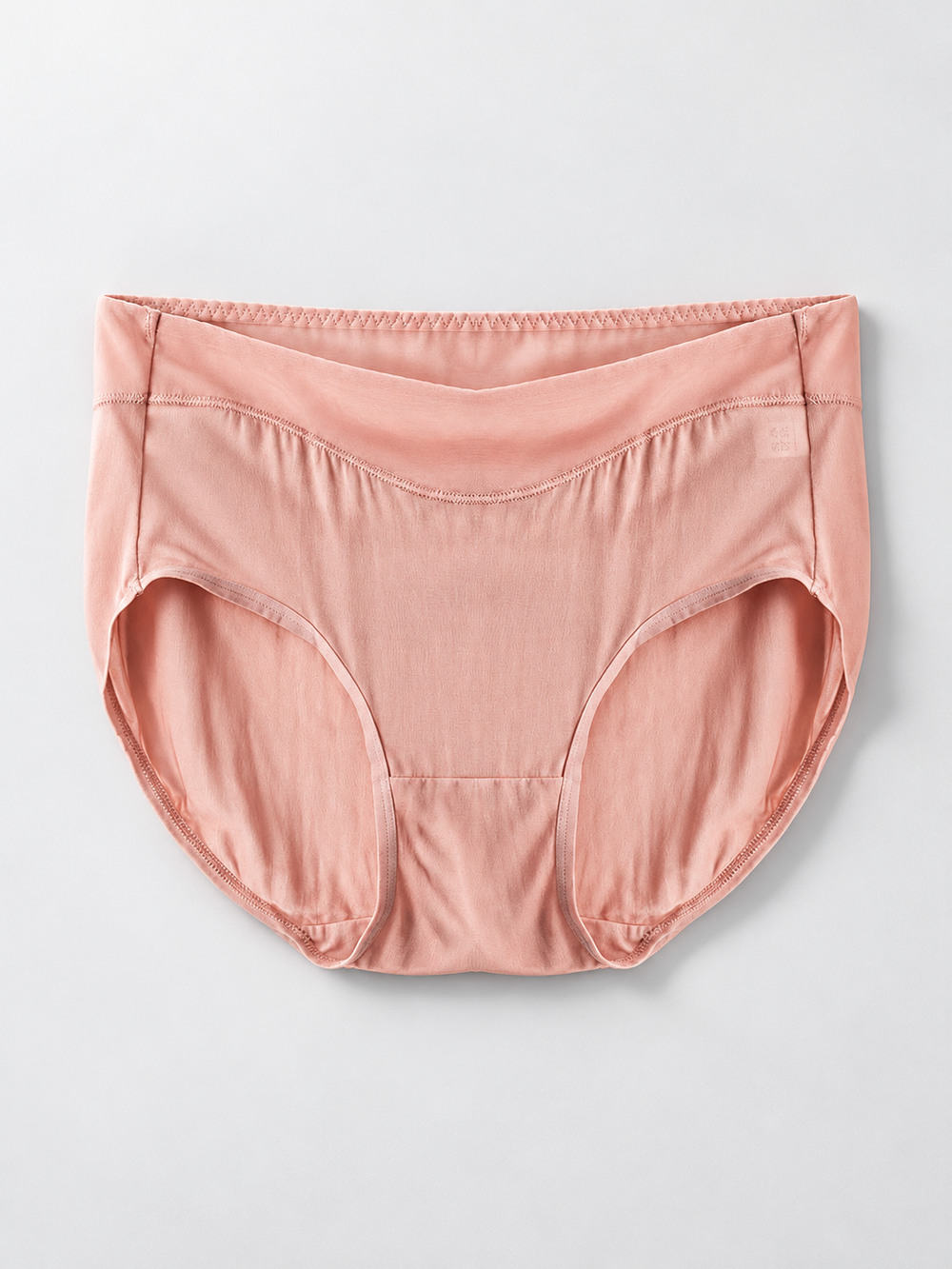 Everyday Silk Briefs with Mesh Edging in Deep Pink