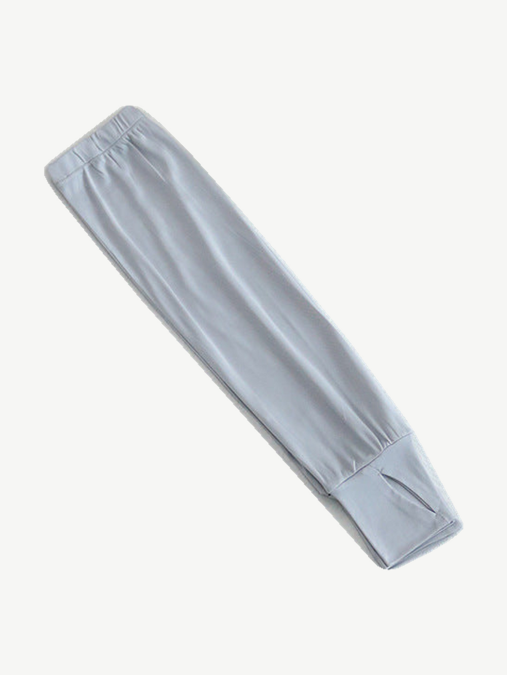 Fingerless Silk Viscose Arm Sleeves in Gray