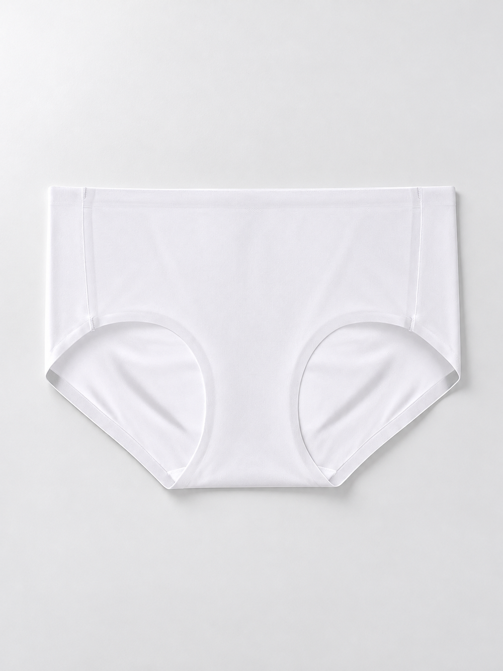 Lightweight Stretch Briefs with Silk Gusset in Ivory