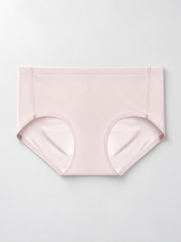 Lightweight Stretch Briefs with Silk Gusset in Light Pink