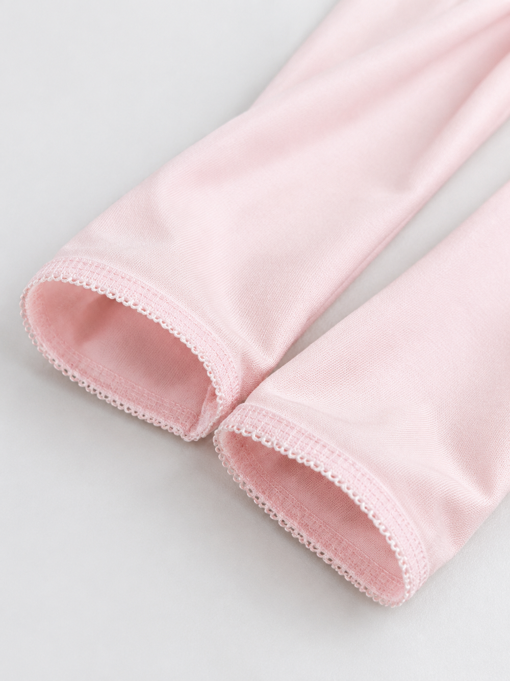 Long Silk Viscose Arm Sleeves in Pink