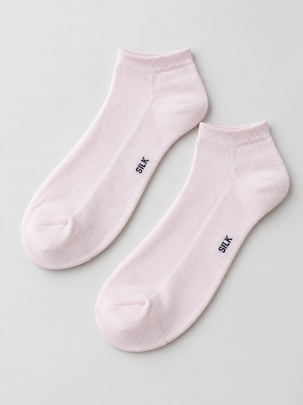 Lyocell Blend Mesh Low Cut Socks in Light Pink (Women)