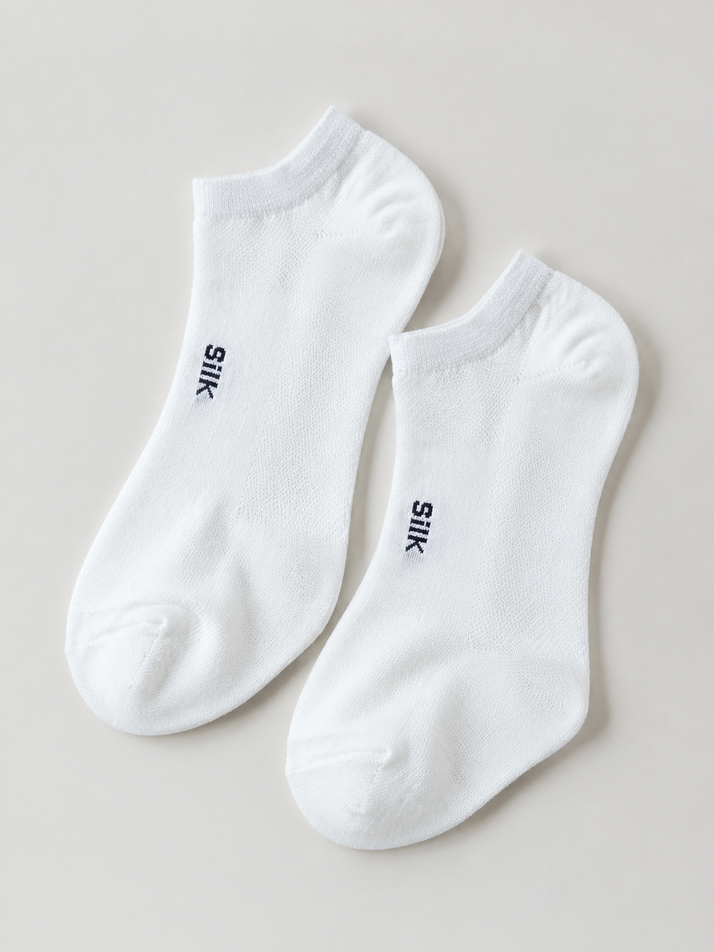 Lyocell Blend Mesh Low Cut Socks in White (Women)