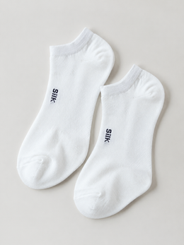 Lyocell Blend Mesh Low Cut Socks in White (Women)