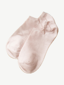 Silk Blend Low Cut Socks in Light Pink