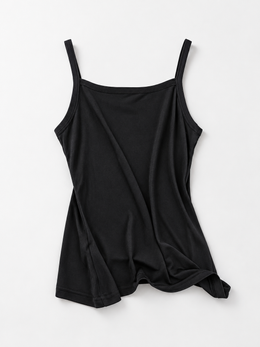 Silk Knit Layering Camisole in Black