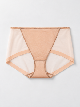 Smooth Stretch Briefs with Silk Lining in Coffee