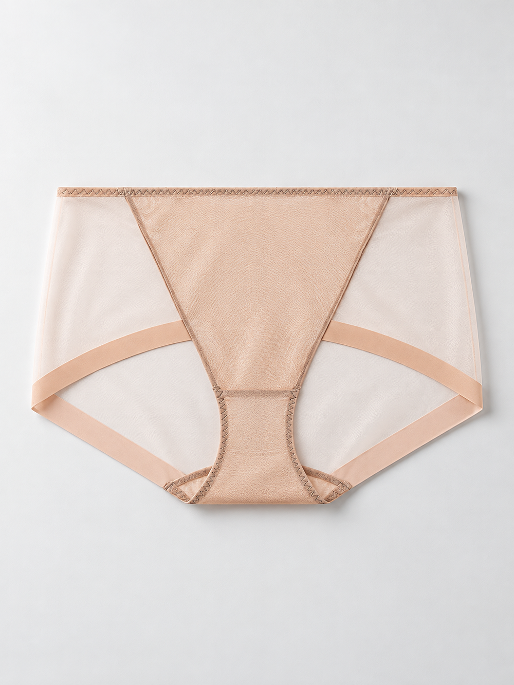 Smooth Stretch Briefs with Silk Lining in Coffee