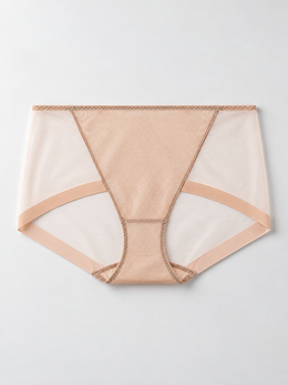 Smooth Stretch Briefs with Silk Lining in Coffee