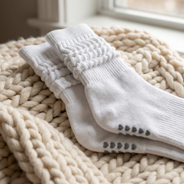 Women's Slouch Grip Socks for Pilates & Barre by Frillora, additional styling view 12