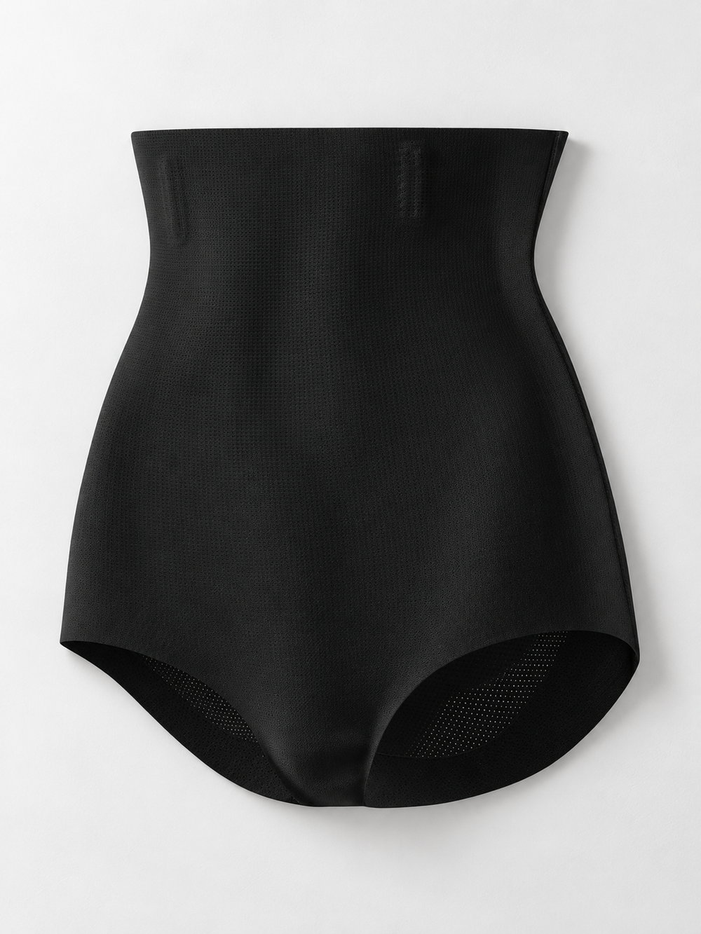 Extra High Rise Stretch Briefs with Silk Blend Gusset in Black