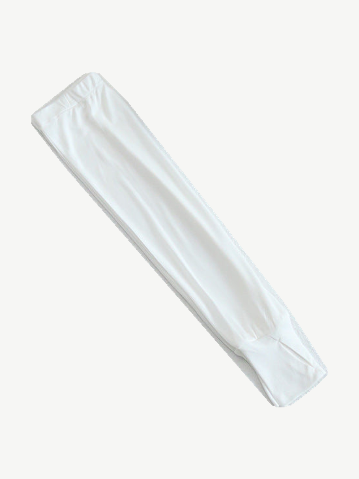 Fingerless Silk Viscose Arm Sleeves in White