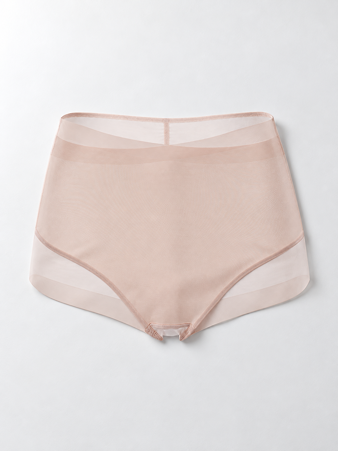 High Rise Smooth Briefs with Silk Gusset in Lotus Pink