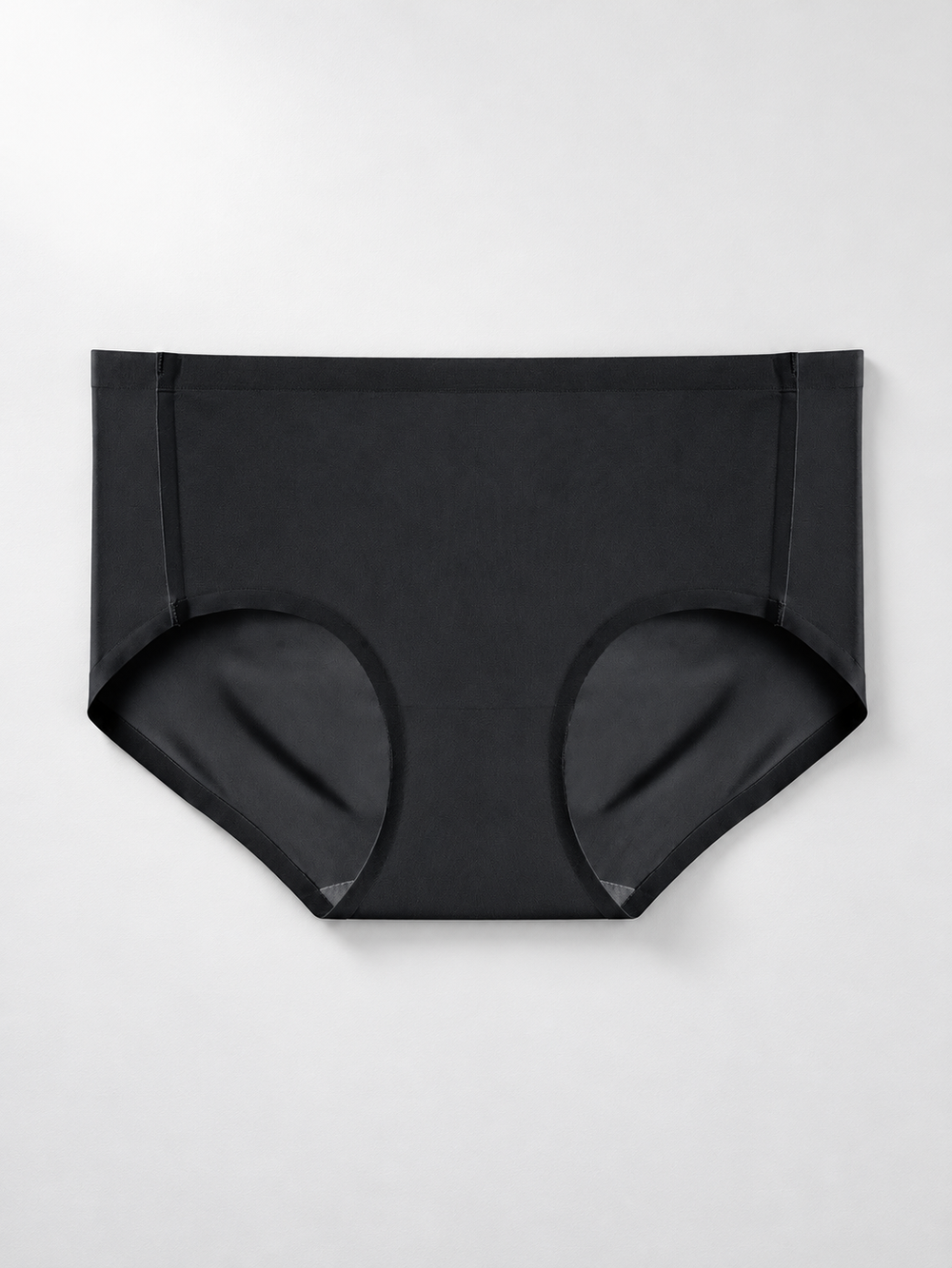 Lightweight Stretch Briefs with Silk Gusset in Black