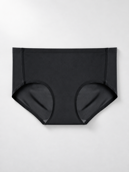 Lightweight Stretch Briefs with Silk Gusset in Black