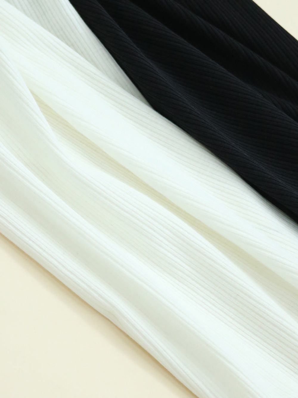 Ribbed Lyocell Silk Lace Camisole in White