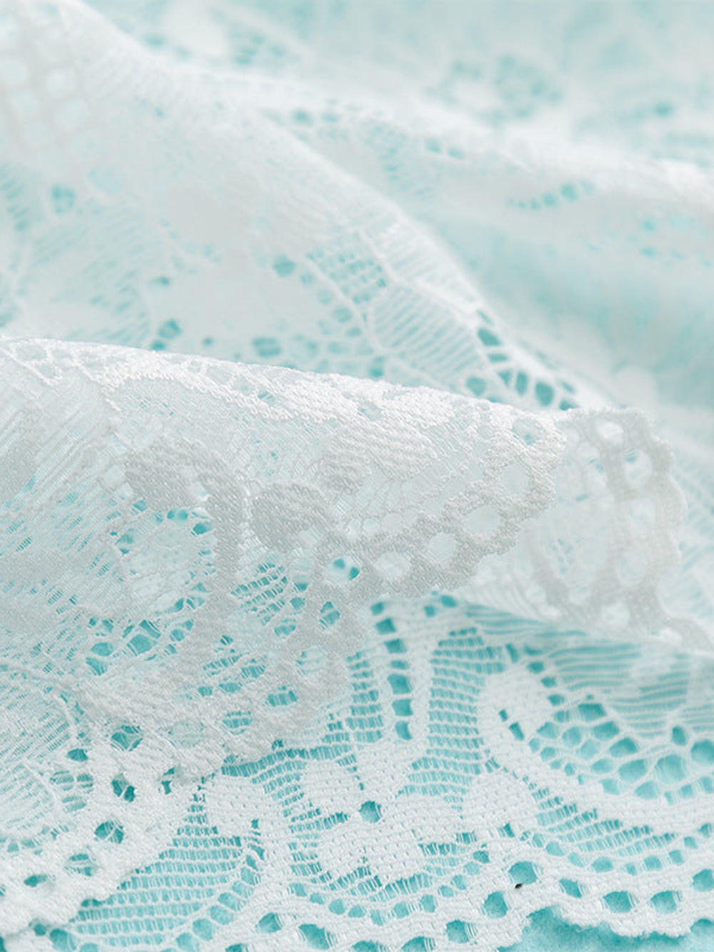 Silk Knit Slip with Lace Hem in White